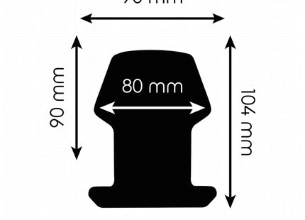 ADDICTED TOYS - EXTREM HOHL ANAL PLUG GRÖSSE L 10,4 CM - Analplug