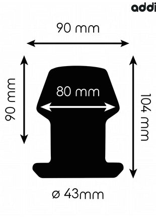 ADDICTED TOYS - EXTREM HOHL ANAL PLUG GRÖSSE L 10,4 CM - Analplug