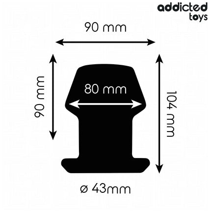 ADDICTED TOYS - EXTREM HOHL ANAL PLUG GRÖSSE L 10,4 CM - Analplug