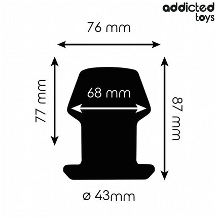 ADDICTED TOYS - EXTREM HOHL ANAL PLUG GRÖSSE M 8,7 CM - Analplug