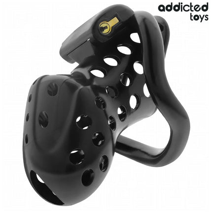 ADDICTED TOYS LOCKED - ANGEKETTETER HOHLPENISKÄFIG 10,5 CM - BDSM-Peniskäfige
