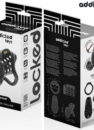 ADDICTED TOYS LOCKED - ANGEKETTETER HOHLPENISKÄFIG 10,5 CM - BDSM-Peniskäfige