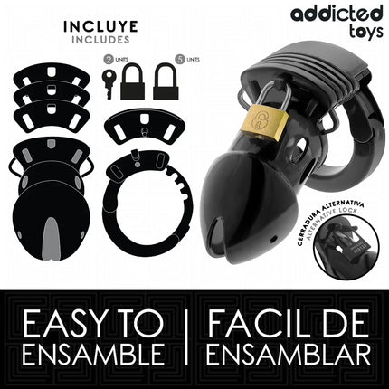 ADDICTED TOYS LOCKED - CHASTITY DEPTHS PENISKÄFIG 7,5 CM - BDSM-Peniskäfige