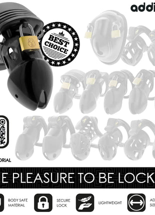 ADDICTED TOYS LOCKED - CHASTITY DEPTHS PENISKÄFIG 7,5 CM - BDSM-Peniskäfige