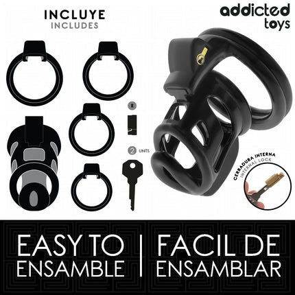 ADDICTED TOYS LOCKED - GILDEN CAGE PENISKÄFIG 8,5 CM - BDSM-Peniskäfige