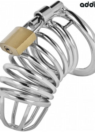 ADDICTED TOYS LOCKED - IRON CELL METALL-PENISKÄFIG 5 CM GRÖSSE L - BDSM-Peniskäfige