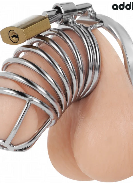 ADDICTED TOYS LOCKED - IRON CELL METALL-PENISKÄFIG 5 CM GRÖSSE L - BDSM-Peniskäfige