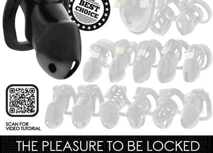 ADDICTED TOYS LOCKED - MINDNIGHT CELL PENISKÄFIG 4.2 CM GRÖSSE M - BDSM-Peniskäfige