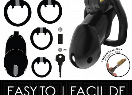 ADDICTED TOYS LOCKED - MINDNIGHT CELL PENISKÄFIG GRÖSSE L - BDSM-Peniskäfige