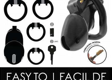 ADDICTED TOYS LOCKED - MINDNIGHT CELL PENISKÄFIG GRÖSSE S 4.8 CM - BDSM-Peniskäfige