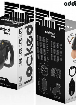 ADDICTED TOYS LOCKED - MINDNIGHT CELL PENISKÄFIG GRÖSSE S 4.8 CM - BDSM-Peniskäfige