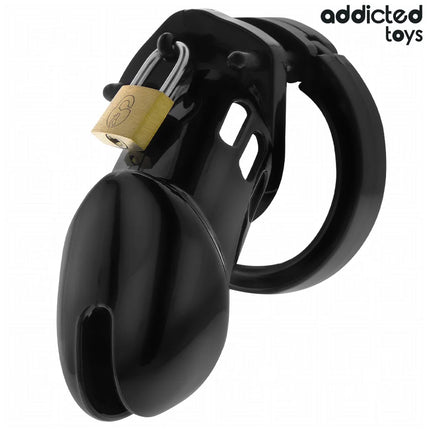 ADDICTED TOYS LOCKED - OBSIDIAN HOLD PENISKÄFIG GRÖSSE M - BDSM-Peniskäfige