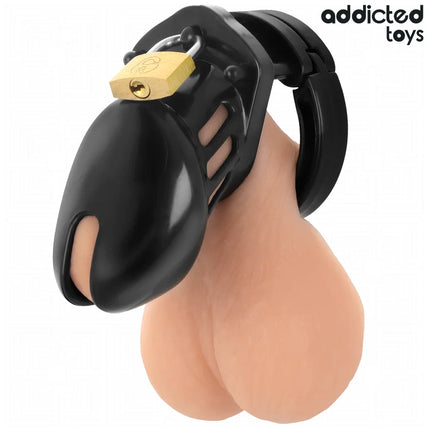 ADDICTED TOYS LOCKED - OBSIDIAN HOLD PENISKÄFIG GRÖSSE S - BDSM-Peniskäfige