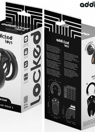 ADDICTED TOYS LOCKED - OBSIDIAN HOLD PENISKÄFIG GRÖSSE S - BDSM-Peniskäfige