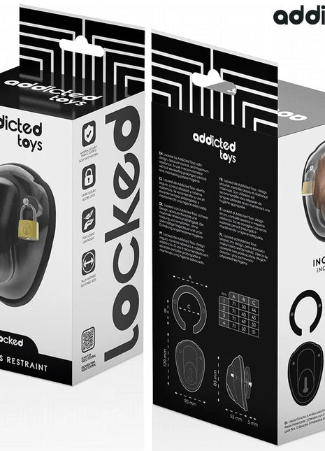 ADDICTED TOYS LOCKED - SCHLÜSSELLOSER PENISKÄFIG 11,5 CM - BDSM-Peniskäfige