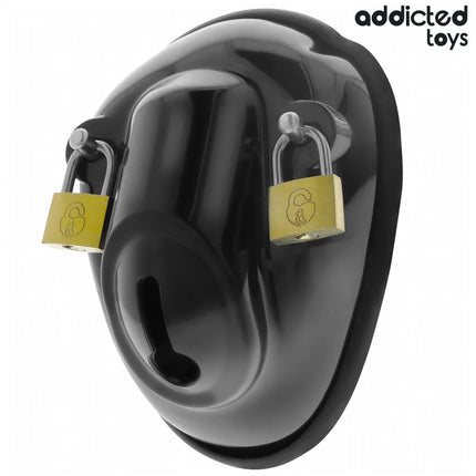 ADDICTED TOYS LOCKED - SCHLÜSSELLOSER PENISKÄFIG 11,5 CM - BDSM-Peniskäfige
