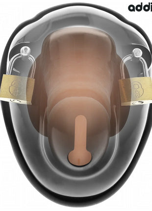 ADDICTED TOYS LOCKED - SCHLÜSSELLOSER PENISKÄFIG 11,5 CM - BDSM-Peniskäfige