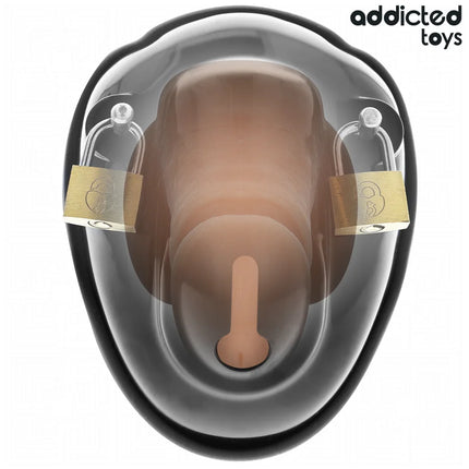 ADDICTED TOYS LOCKED - SCHLÜSSELLOSER PENISKÄFIG 11,5 CM - BDSM-Peniskäfige