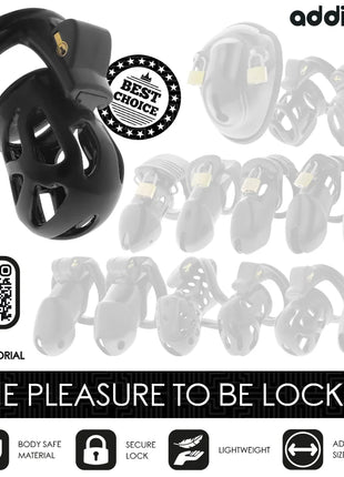 ADDICTED TOYS LOCKED - SILENT KEEP PENISKÄFIG 7,5 CM - BDSM-Peniskäfige