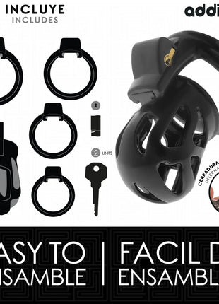 ADDICTED TOYS LOCKED - SILENT KEEP PENISKÄFIG 7,5 CM - BDSM-Peniskäfige