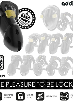 ADDICTED TOYS LOCKED - UNBROKEN DEN PENISKÄFIG 9,8 CM - BDSM-Peniskäfige
