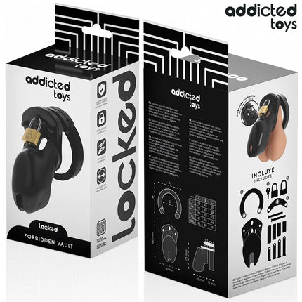 ADDICTED TOYS LOCKED - VERBOTENES PENISKÄFIG 10 CM - BDSM-Peniskäfige