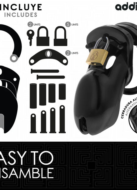 ADDICTED TOYS LOCKED - VERBOTENES PENISKÄFIG 10 CM - BDSM-Peniskäfige