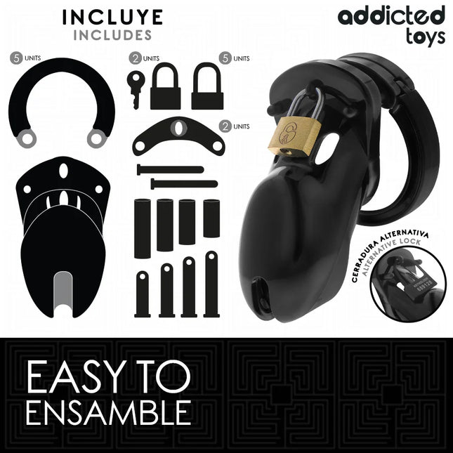 ADDICTED TOYS LOCKED - VERBOTENES PENISKÄFIG 10 CM - BDSM-Peniskäfige