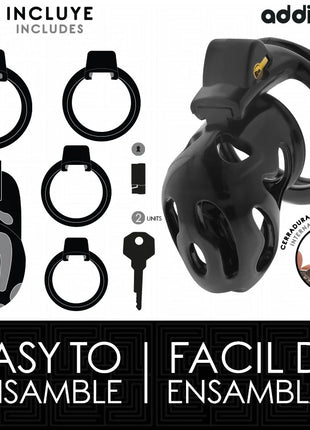 ADDICTED TOYS LOCKED - VERSIEGELTER PENISKÄFIG 8 CM - BDSM-Peniskäfige