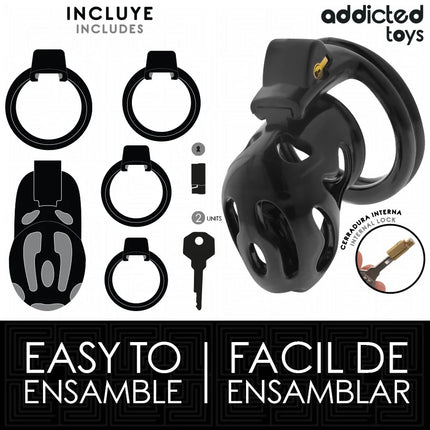 ADDICTED TOYS LOCKED - VERSIEGELTER PENISKÄFIG 8 CM - BDSM-Peniskäfige