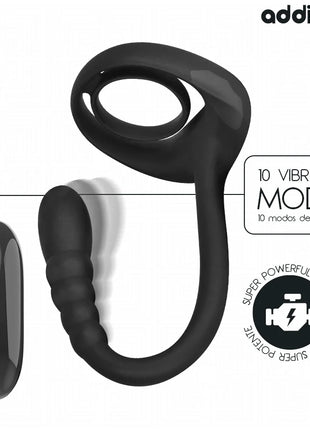 ADDICTED TOYS - P-SPOT VIBRIERENDER COCK RING MIT FERNBEDIENUNG