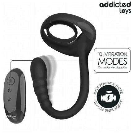 ADDICTED TOYS - P-SPOT VIBRIERENDER COCK RING MIT FERNBEDIENUNG