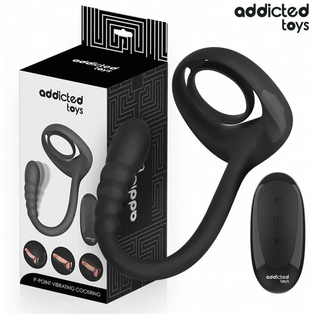 ADDICTED TOYS - P-SPOT VIBRIERENDER COCK RING MIT FERNBEDIENUNG