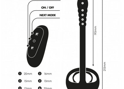 ADDICTED TOYS - P-SPOT VIBRIERENDER COCK RING MIT FERNBEDIENUNG