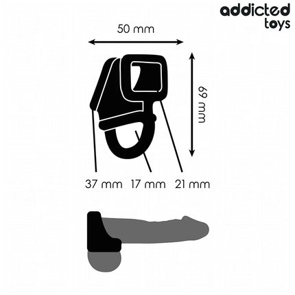 ADDICTED TOYS - PENISKÄFIGRING - Penisring ohne Vibration