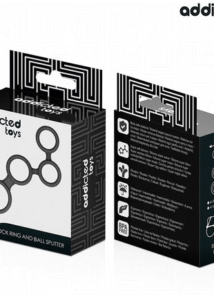 ADDICTED TOYS - PENISRING MIT TEILERN FÜR HODEN - Penisring ohne Vibration
