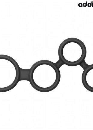 ADDICTED TOYS - PENISRING MIT TEILERN FÜR HODEN - Penisring ohne Vibration