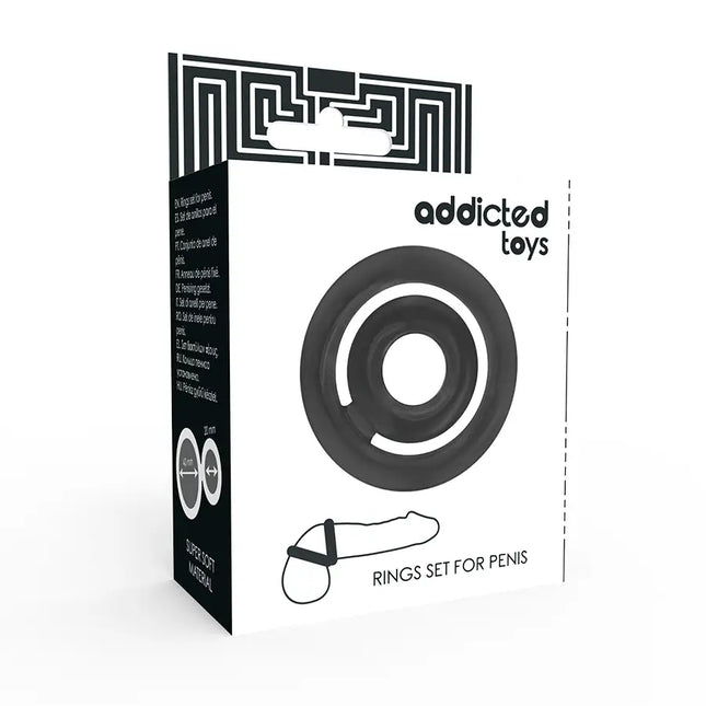 ADDICTED TOYS - POTENZ-C-RING PENIS SCHWARZ - Penisring ohne Vibration