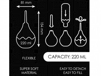 ADDICTED TOYS - REISE-ANALREINIGER GRÖSSE L 220 ML - Analdusche