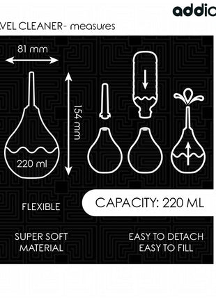 ADDICTED TOYS - REISE-ANALREINIGER GRÖSSE L 220 ML - Analdusche