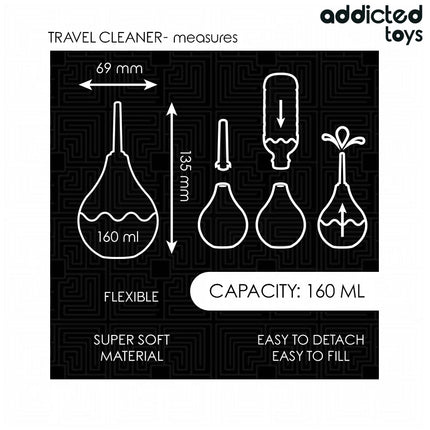 ADDICTED TOYS - REISE-ANALREINIGER GRÖSSE M 160 ML - Analdusche