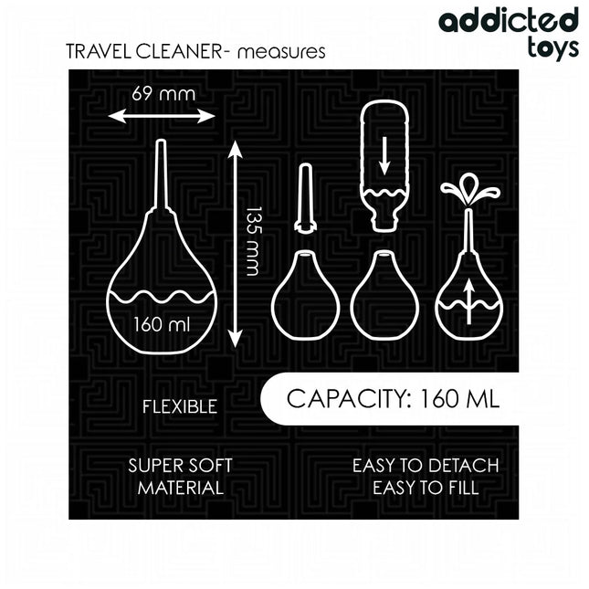 ADDICTED TOYS - REISE-ANALREINIGER GRÖSSE M 160 ML - Analdusche