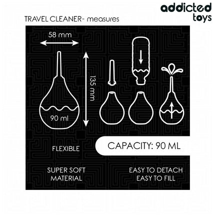 ADDICTED TOYS - REISE-ANALREINIGER GRÖSSE S 90 ML - Analdusche