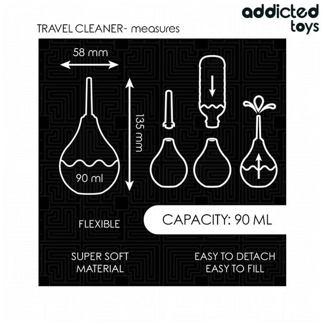 ADDICTED TOYS - REISE-ANALREINIGER GRÖSSE S 90 ML - Analdusche