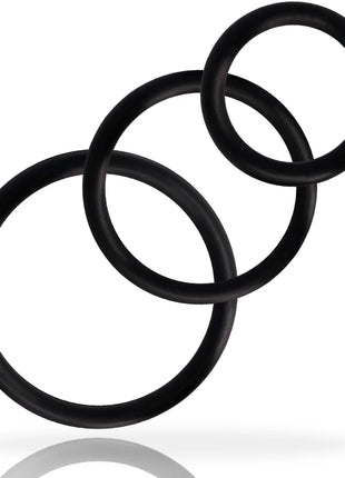 ADDICTED TOYS - RINGSET FÜR PENIS SCHWARZ - Penisring ohne Vibration