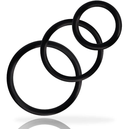 ADDICTED TOYS - RINGSET FÜR PENIS SCHWARZ - Penisring ohne Vibration