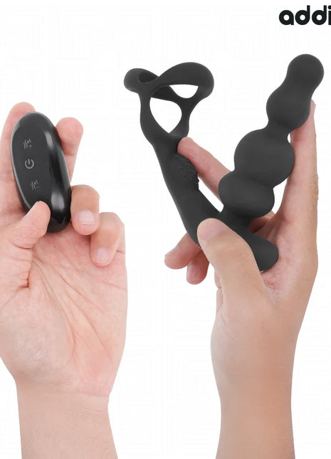 ADDICTED TOYS – ROTIERENDER PROSTATAMASSAGEGERÄT MIT FERNBEDIENUNG