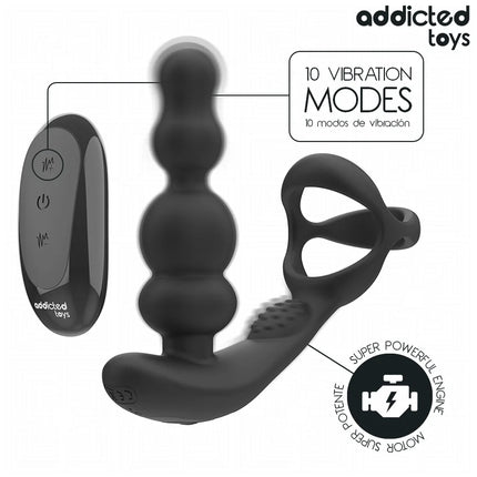 ADDICTED TOYS – ROTIERENDER PROSTATAMASSAGEGERÄT MIT FERNBEDIENUNG