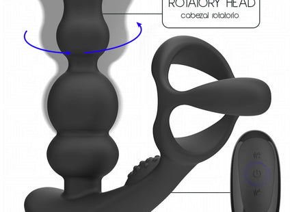 ADDICTED TOYS – ROTIERENDER PROSTATAMASSAGEGERÄT MIT FERNBEDIENUNG