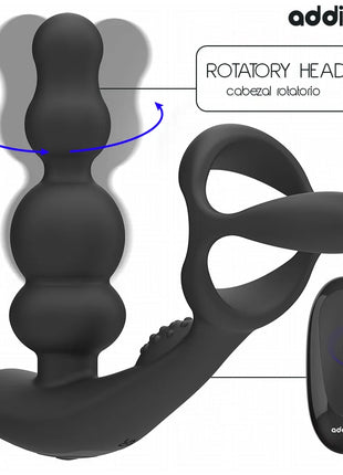 ADDICTED TOYS – ROTIERENDER PROSTATAMASSAGEGERÄT MIT FERNBEDIENUNG